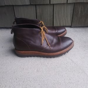 Shoto Italy High-End Fine Brown Leather Elk TC desert Chukka Boots Size 8